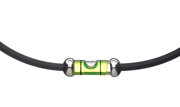 Black Rubber Level Necklace