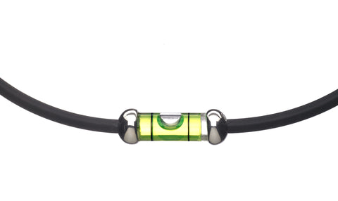 Black Rubber Level Necklace