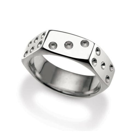 Nut Dice Ring- spin the dice on your hand. Sterling silver and very comfortable.